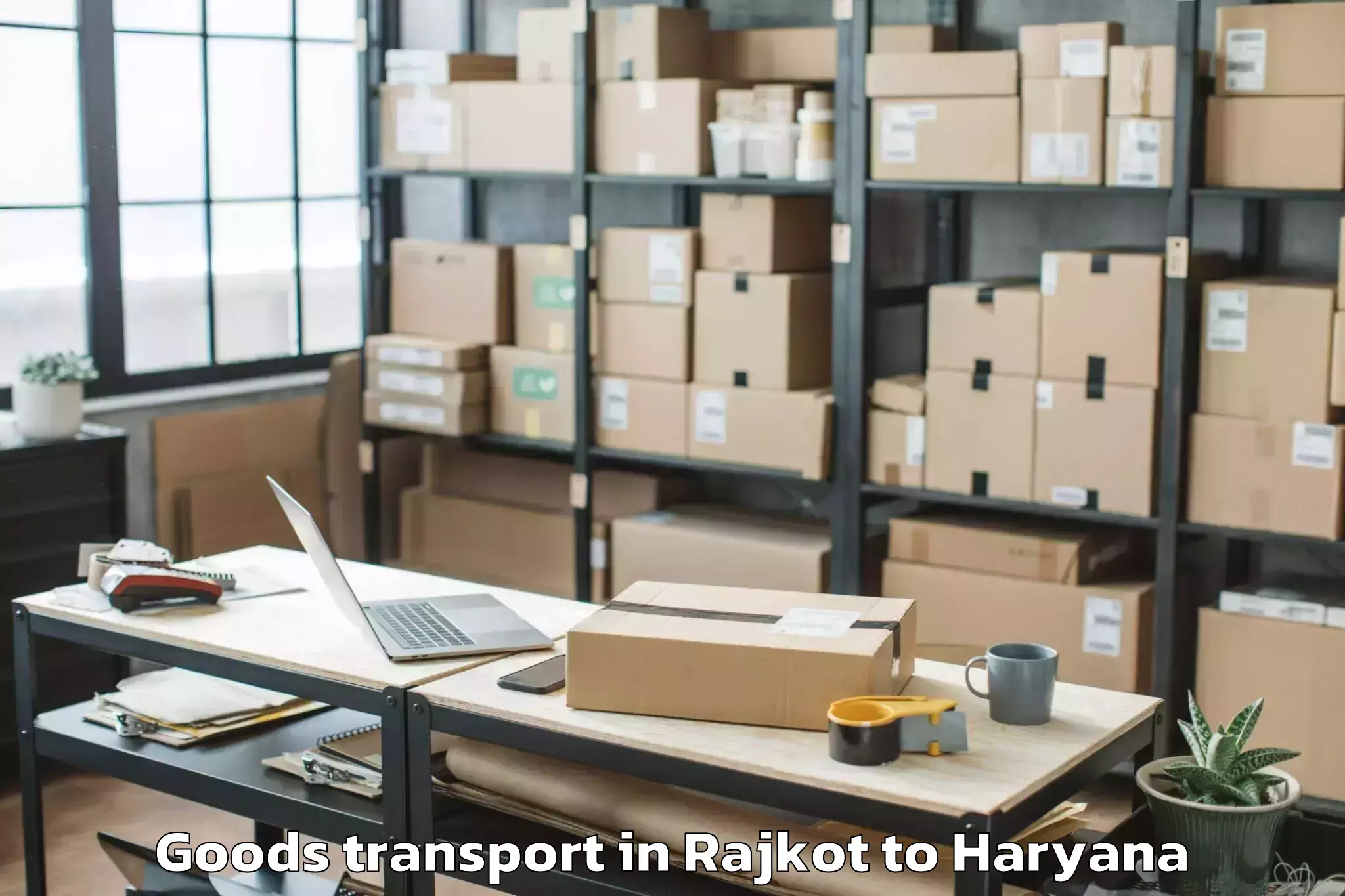 Professional Rajkot to Ballabgarh Goods Transport